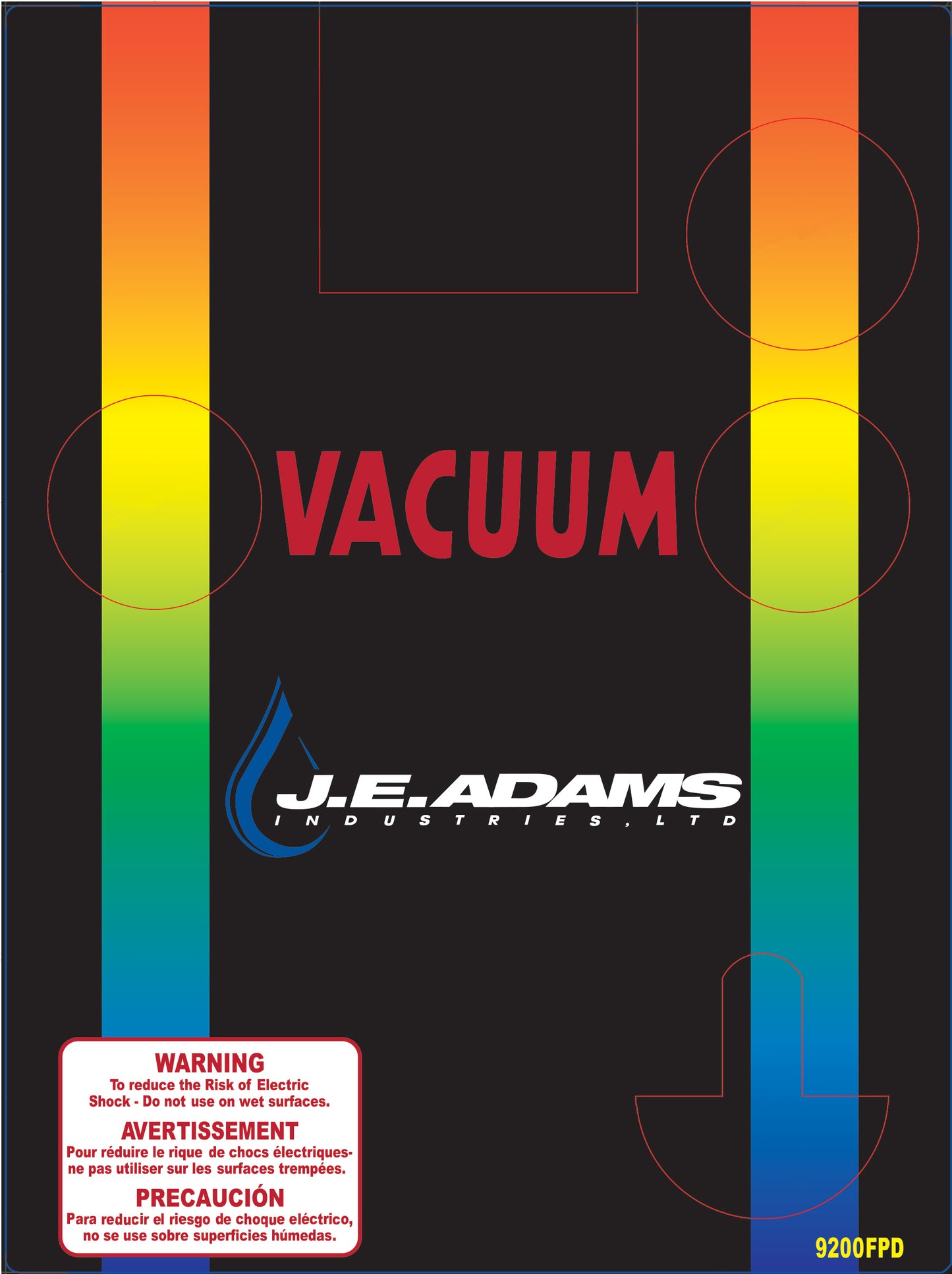 9200FPD Faceplate Decal for 9200 Series